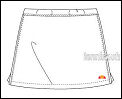Ellesse Girls Castel Skort White