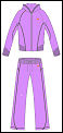 Ellesse Girls Corfin Tracksuit TOP Pink