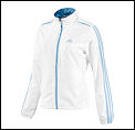 Adidas Womens Response Court Warm Up Jacket White/Blue