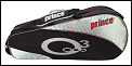 Prince O3 Speedport 6 Racket Bag Black/Silver/Red (rrp �40)