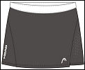 Head Womens Comp Skort 06/08 Charcoal