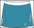 Head Womens Comp Skort 06/08 Aqua
