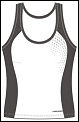 Head Womens Tank 06/08 White/Black