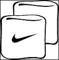 Nike Swoosh Wristband White