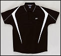 Yonex Mens Polo Shirt Black/White 07 (rrp �30)