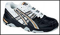 Asics Gel Resolution Junior Tennis Shoes White/Black/Gold