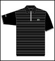 Lacoste Mens Ribbed Collar Polo 09- Black/White
