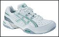Asics Womens Gel Challenger 6 White/Silver/Mint Tennis Shoes 08 (rrp �60)