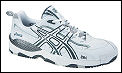 Asics Mens Gel Encourage White/Navy Tennis Shoes (�70) (+ free bag)