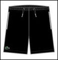 Lacoste Mens Shorts 09- Black/White