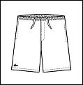 Lacoste Mens Plain Shorts 08 White