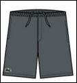 Lacoste Mens Plain Shorts 08 Grey