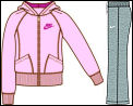 Nike Girls Corporate Tracksuit Pink/Grey 11/06 (rrp �40)