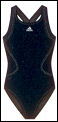 Adidas Girls Swimming Solid Suit Black
