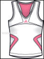 Adidas Girls Comp Tank White/Pink 2007 (rrp �17.99)