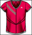Adidas Girls Response CT Tee Red (rrp �14.99)