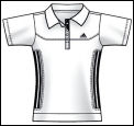 Adidas Girls Response Polo White/Black