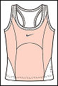Nike Girls Statement Tennis Tank Pink/White
