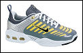 Nike Kids Air Max Cage Tennis Shoes Grey/Yellow/White(rrp �40)