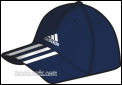 Adidas Mens 3s Basic Tennis Cap Dark Navy/White 2006