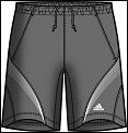 Adidas Mens YOC Comp Shorts Lead (rrp �25)