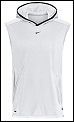 Nike Mens Dri Fit Sleeveless Hoody White/Black (rrp �30)