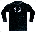 Fred Perry Mens Diecut Long Sleeve Tee 07 Black (rrp �25)