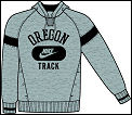 Nike Mens Track Hoody Dark Grey (rrp �37.99)