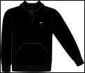 Nike mens Fleece Hooded Top Black (rrp �29.99)