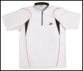 Yonex Mens Zip Polo White/Black (rrp �30)