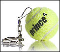 Prince Tennis Ball Keychain Green