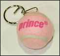 Prince Tennis Ball Keychain Pink
