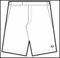 Fred Perry Mens Tailored Tennis Shorts 03/08 White