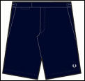 Fred Perry Mens Tailored Tennis Shorts 03/08 Navy (rrp �30)