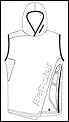 Babolat Mens Sleeveless Hoody 04/08 White/Black