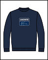Lacoste Mens Crew Neck Sweatshirt 09- Navy