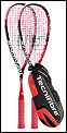Tecnifibre Carboflex 130 Texalium 08 Squash Racket (Red String) (2 Racket + Bag Deal) (rrp �200)