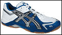 Asics Gel Rocket Indoor Shoes 08 White/Royal Blue (rrp �45)
