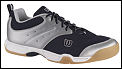 Wilson Mens EM4 Indoor Squash Shoe White/Navy