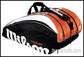 Wilson Tour Super Six Orange Tennis Racket Bag (rrp �39.99)