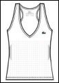 Lacoste Womens Sleeveless Top 08 White