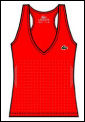 Lacoste Womens Sleeveless Top 08 Orange