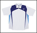 Yonex Mens Very Cool Polo- White/Blue (rrp �40)