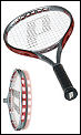 Prince O3 Speedport Red Tennis Racket + Free Balls (rrp �180)