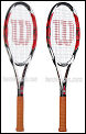 Matched Pair Of Wilson [K] Factor K Six One Tour Federer Rackets (Frames only) (+ Free Bag) (rrp=�340)
