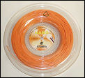 Tennisnuts Polyester Nano Tennis Strings 16 Orange (200m Spool)