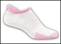 Thorlo womens rolltop thick (L3) tennis socks pink (3 pairs) - M