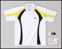 Yonex Mens Button Up Polo White/Yellow (rrp �30)
