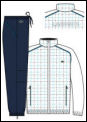 Lacoste Mens Tracksuit 08 White/Blue