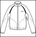 Ellesse Womens Mago warm up jacket white/black